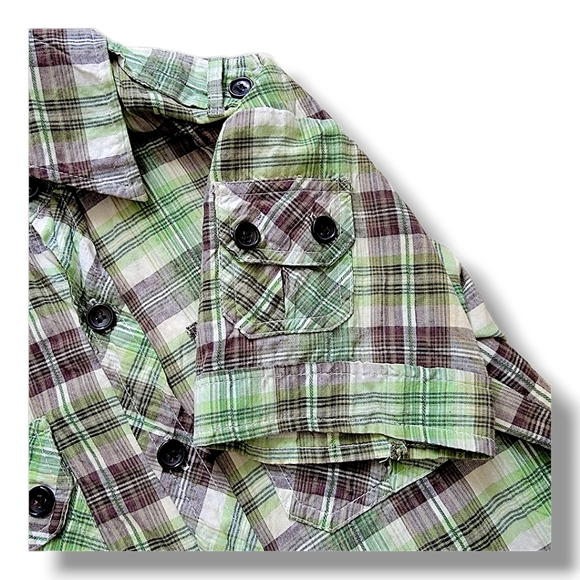 G-Star Raw Plaid Short Sleeve Shirt M S - Picture 3 of 9